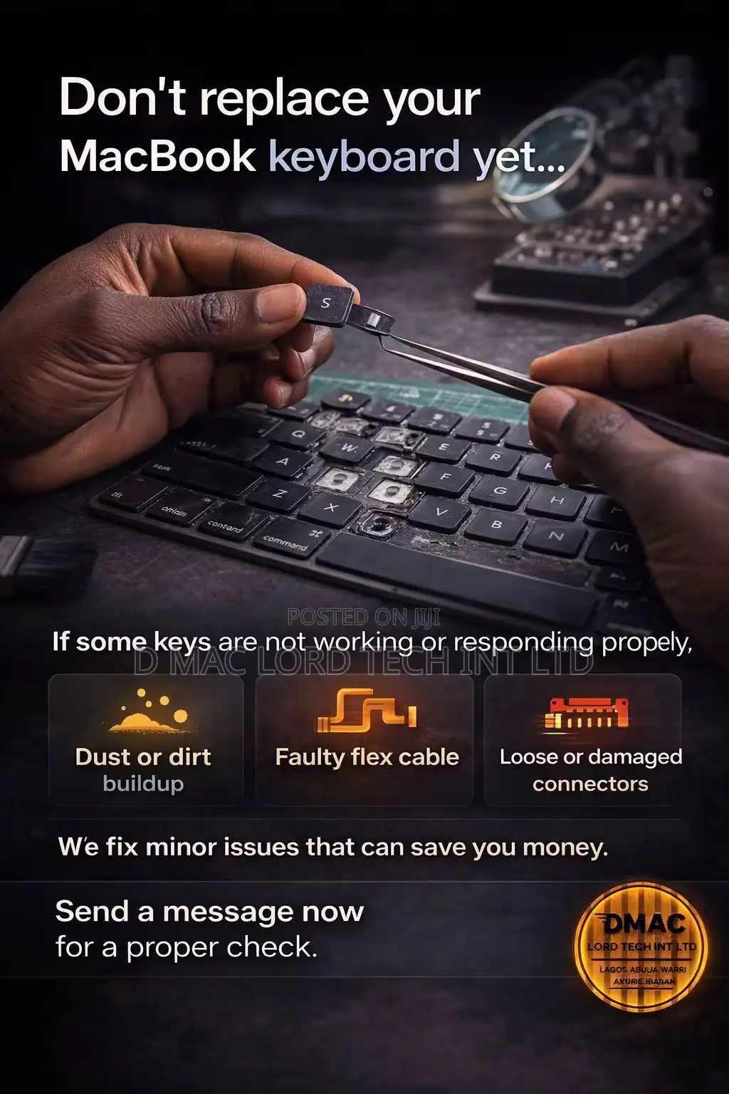 “Macbook Screen Motherboard Specialist | Same-Day Repair Ikeja”