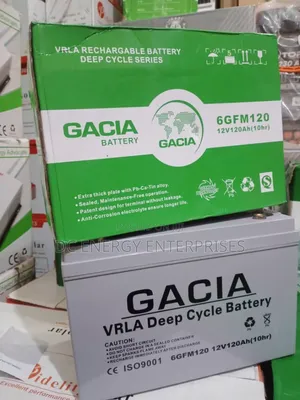 Gacia 120ahm Dry Cell Battery.