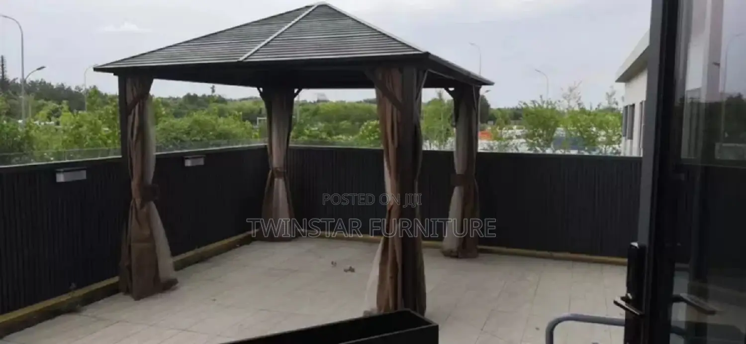 New Modern Foreign Made Gazebo With Curtains