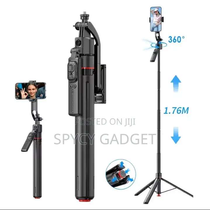 Tt07 Auto Face Tracking Tripod With Automatic Pop Up Lens