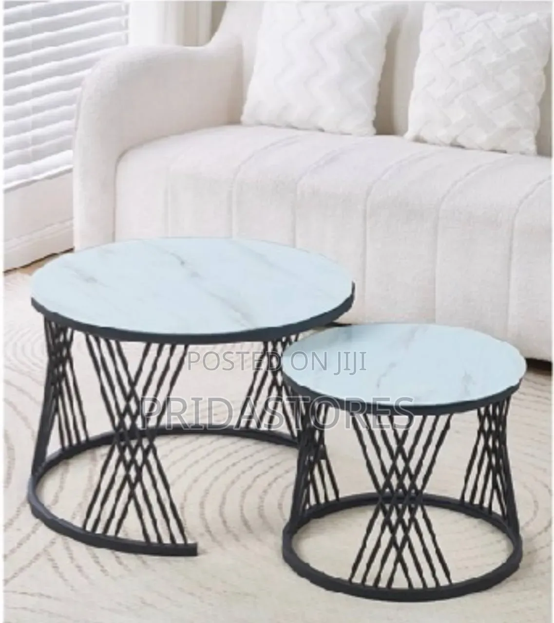 Luxury 2 in 1 Real Marble Coffee Table