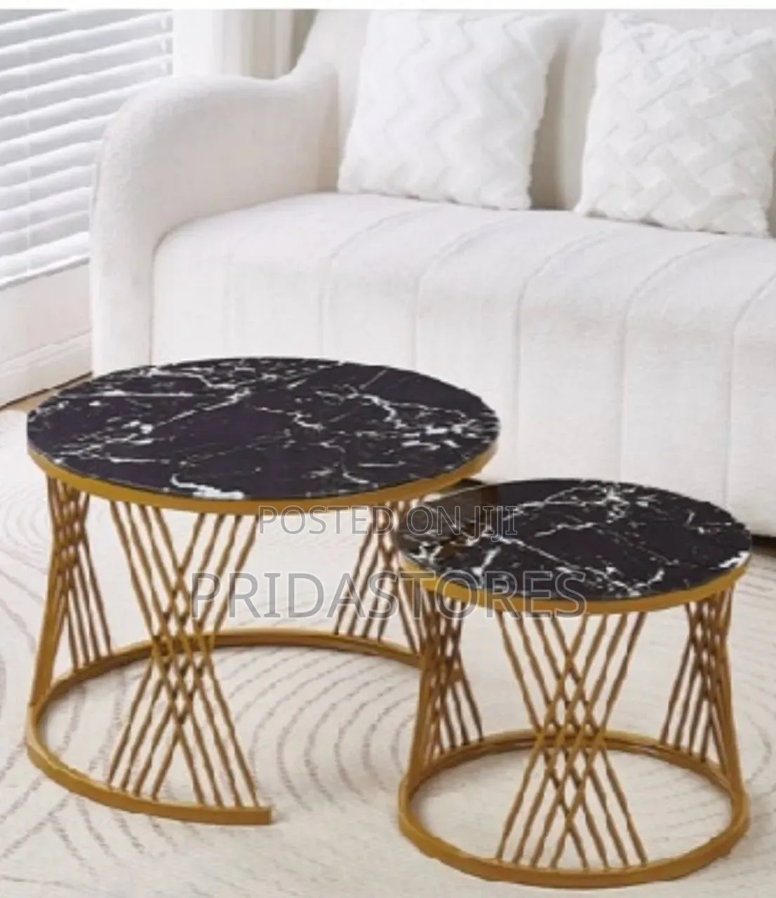 Luxury 2 in 1 Real Marble Coffee Table