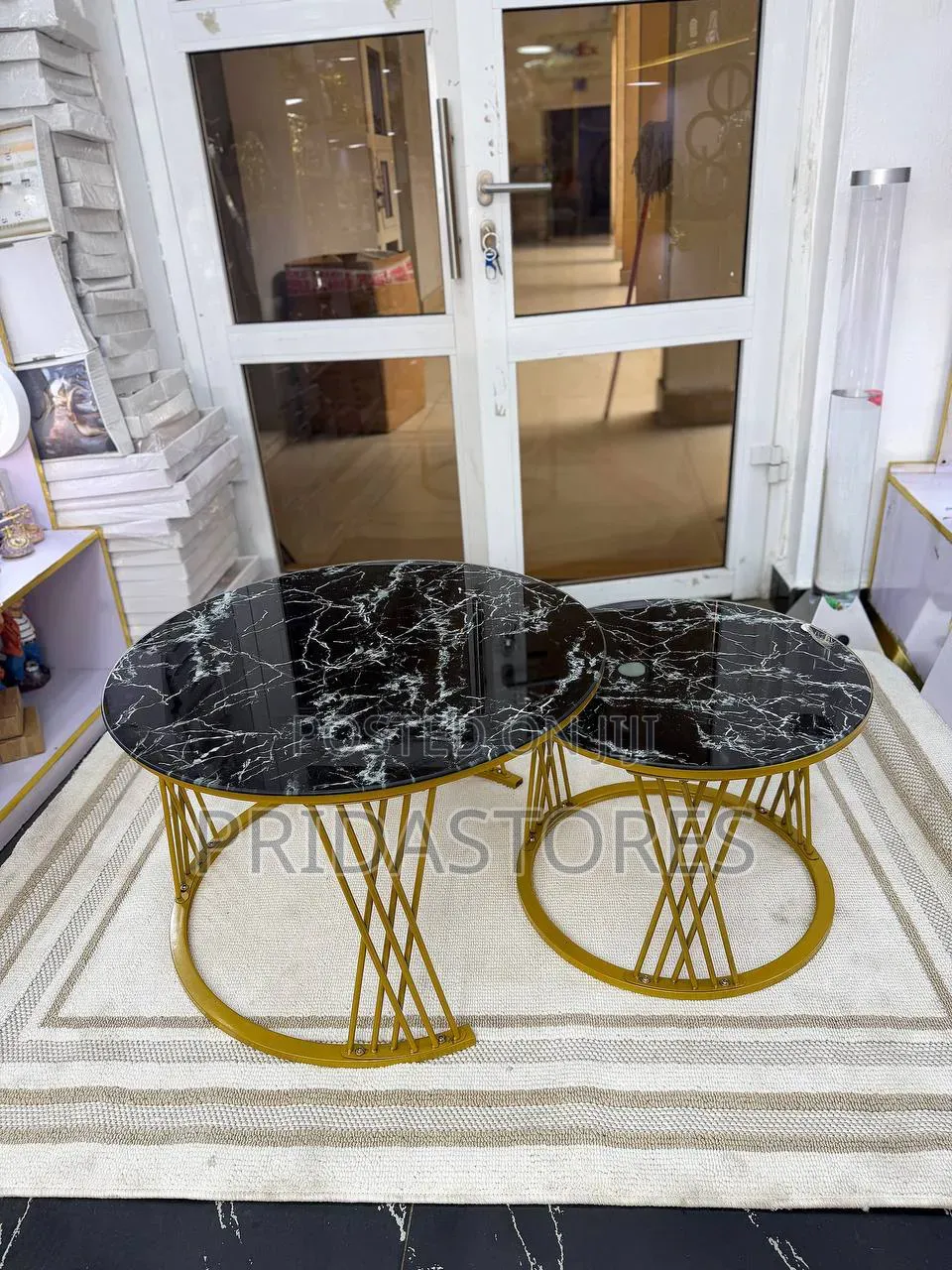 Luxury 2 in 1 Real Marble Coffee Table
