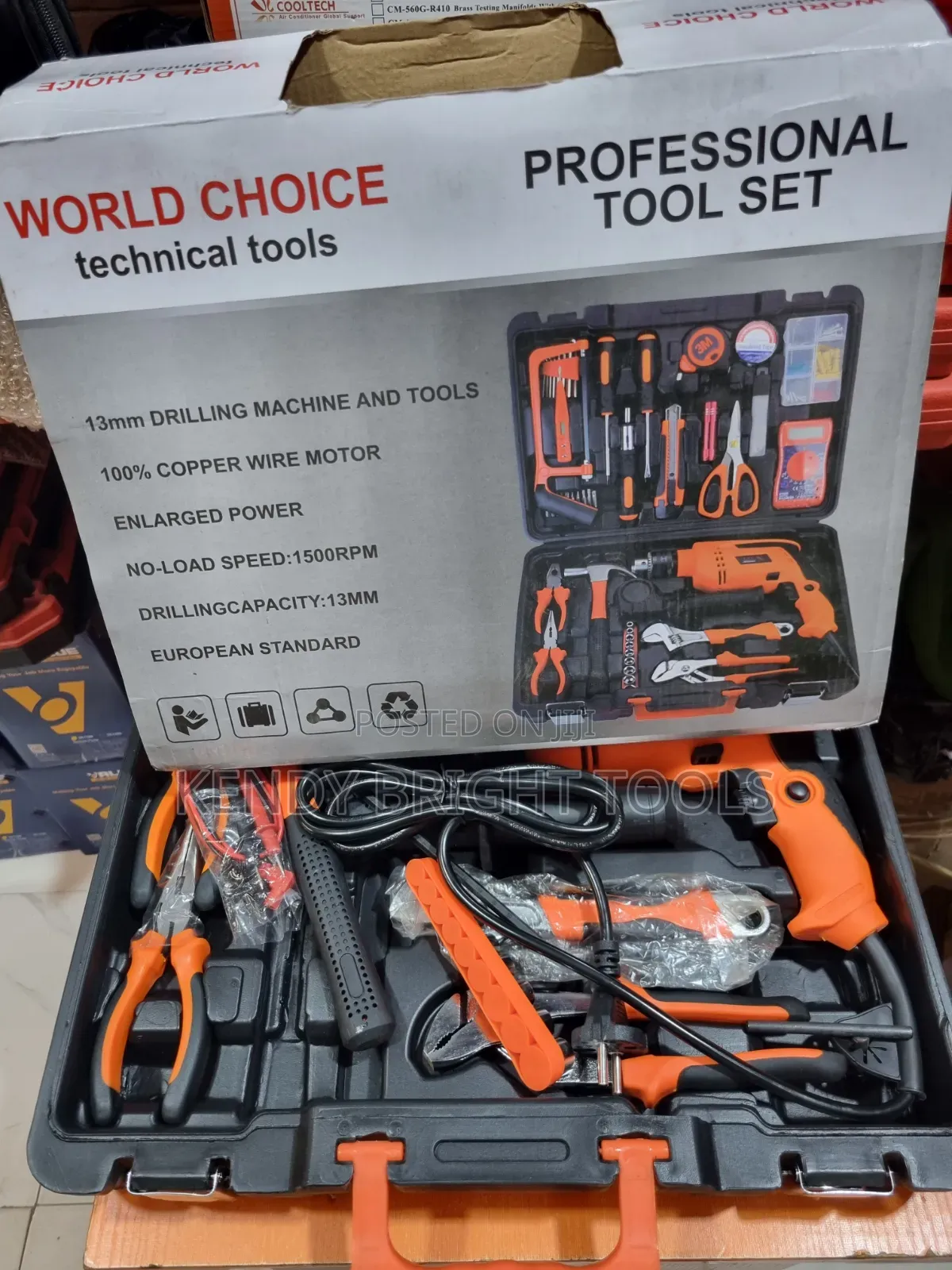 Electrical Tools Box With Drill Machine