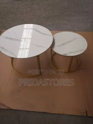 Marble-Top Nesting Center Tables