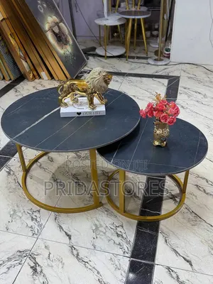 Marble-Top Nesting Center Tables
