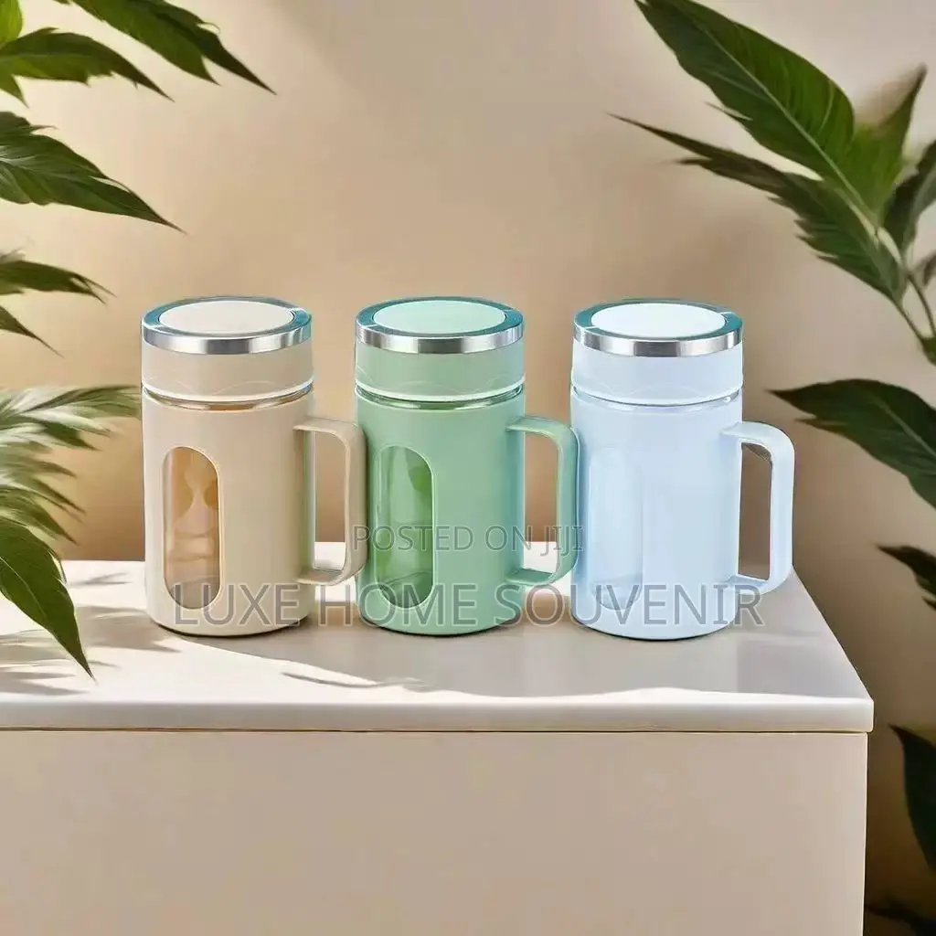 Double Layer Office Cup With Cartoon
