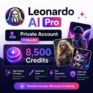 Leonardo Ai 1 Month Account (8500 Credits)