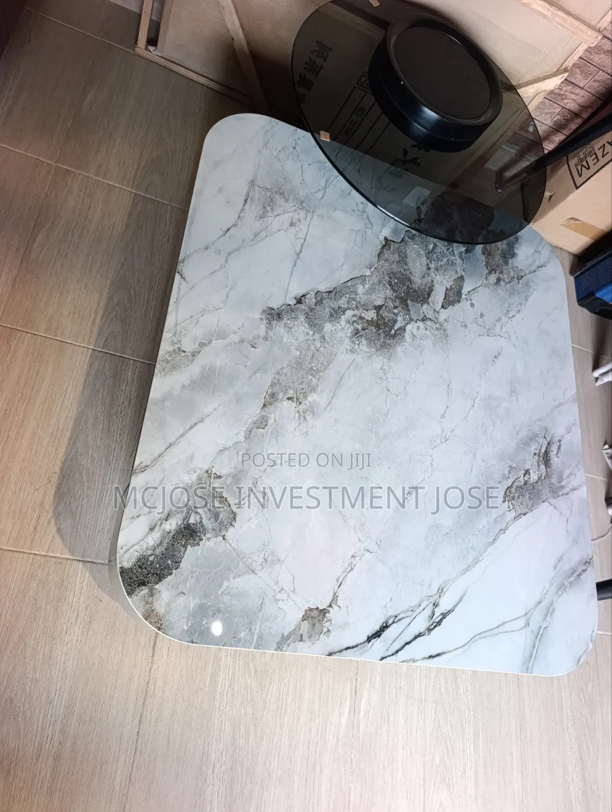 High End Luxury Marble Top Centre Table Set