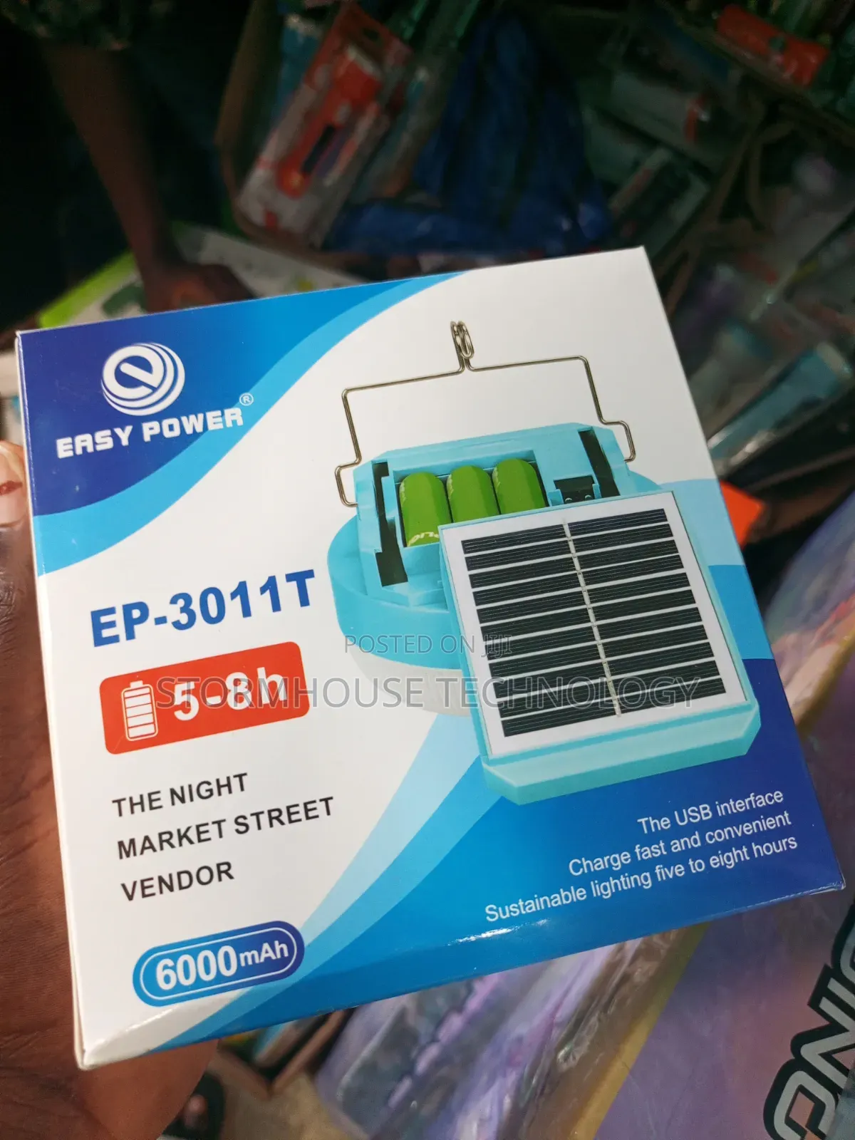 Solar and Rechargeable Bulb (Night Market)