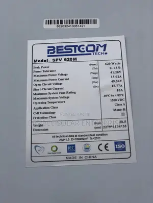 620w Monofacial Half Cut Solar Panel