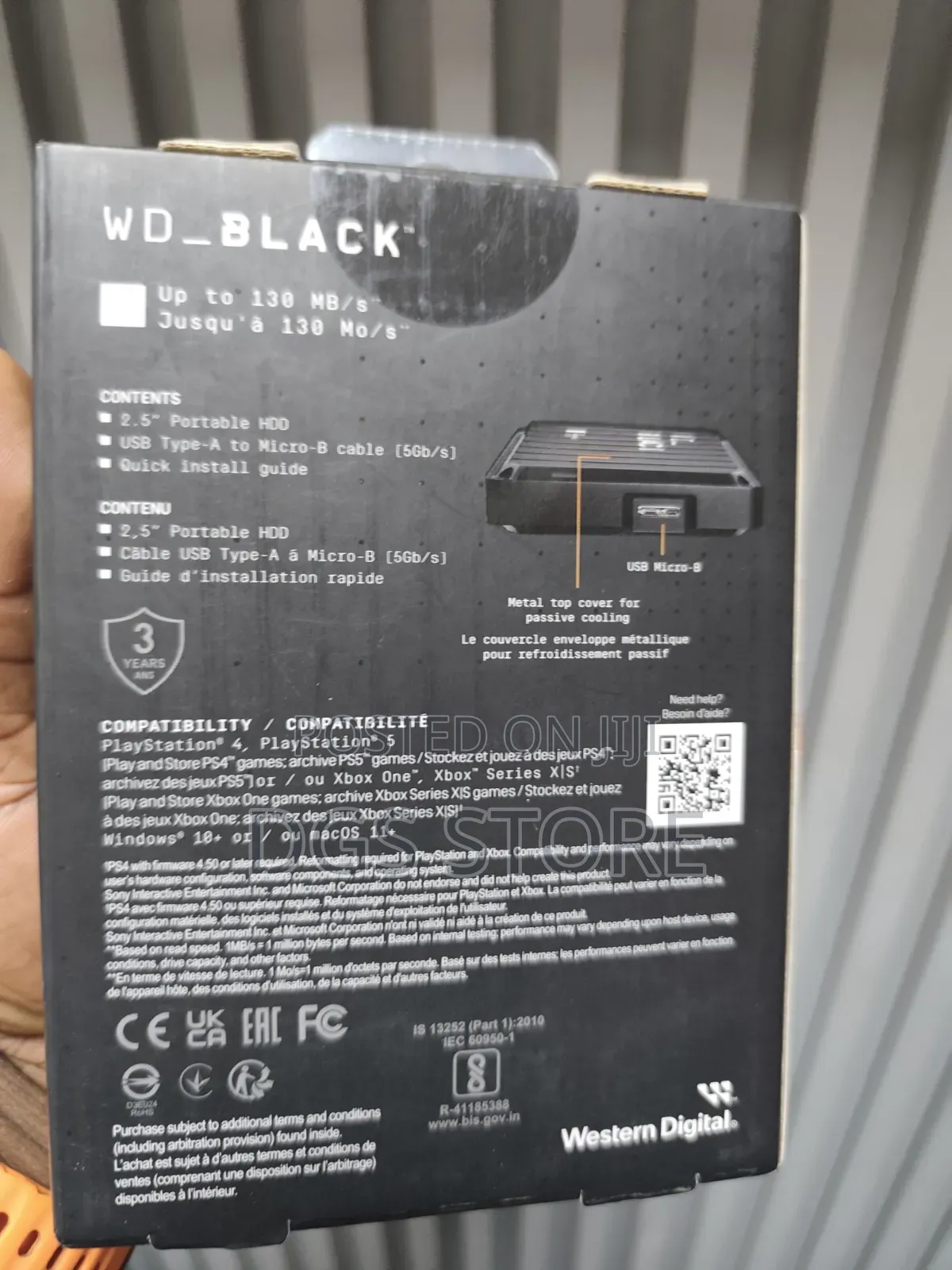 Wd Black P10 Game Drive 5tb for Ps5, Xbox, Pc, Mac