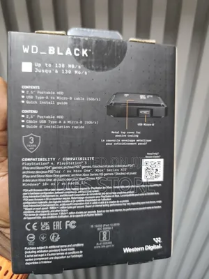 Wd Black P10 Game Drive 5tb for Ps5, Xbox, Pc, Mac