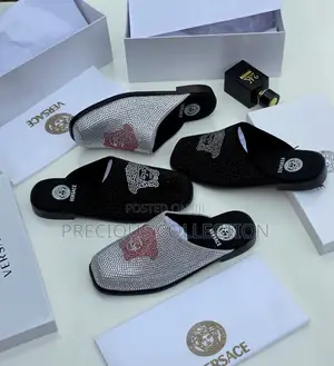 Fully Stoned Versace Half Shoe for Men