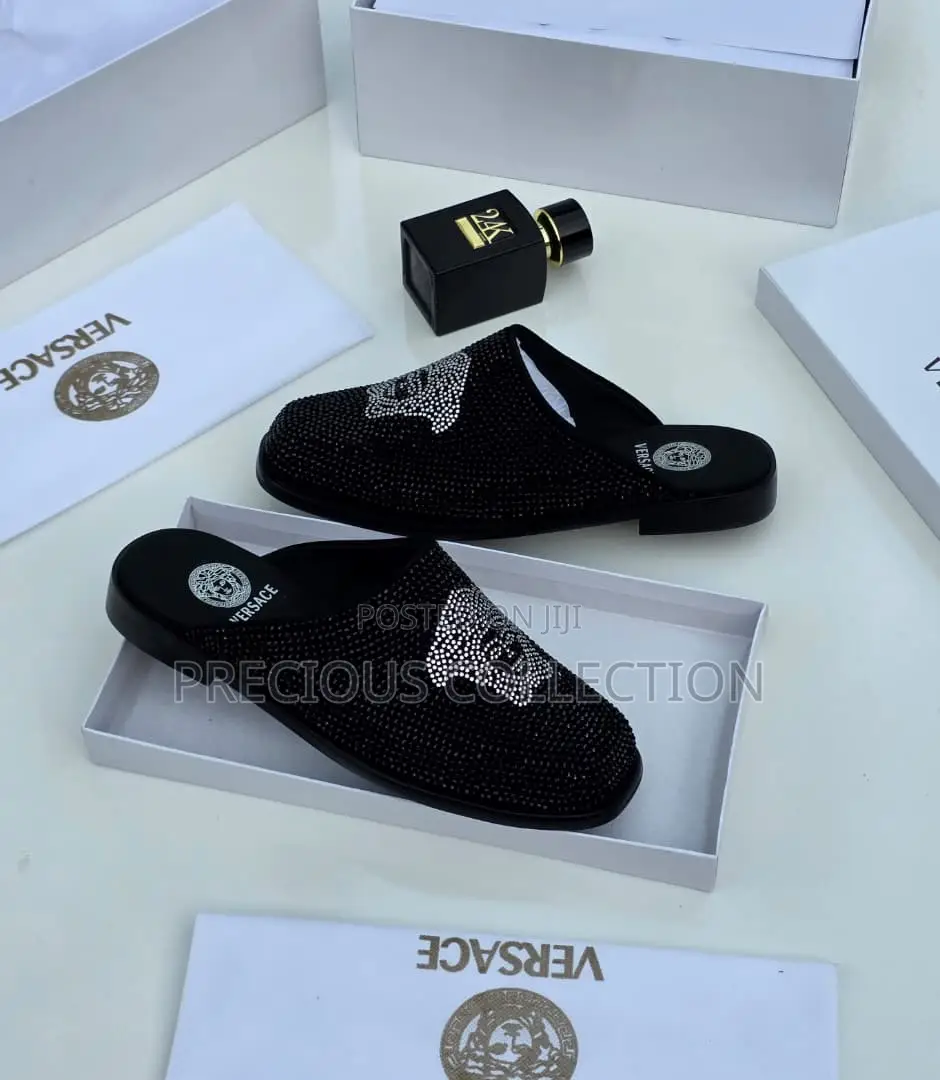 Fully Stoned Versace Half Shoe for Men