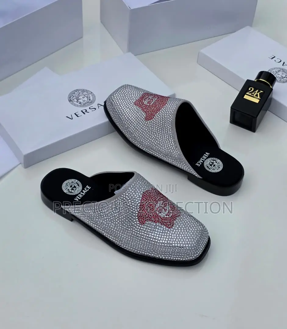 Fully Stoned Versace Half Shoe for Men