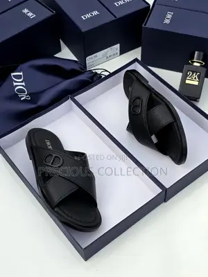 Luxury Leather Slide for Men