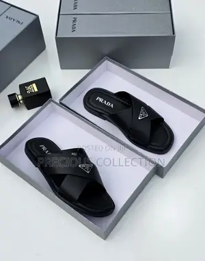 Luxury Leather Slide for Men