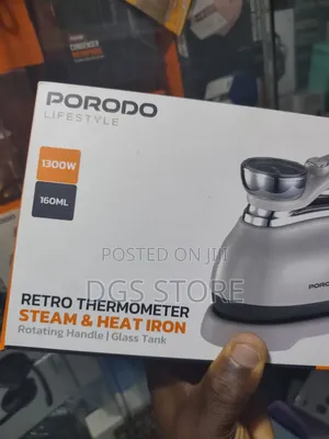 Porodo Retro Thermometer Steam Heat Iron