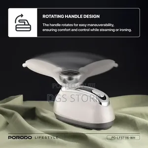 Porodo Retro Thermometer Steam Heat Iron
