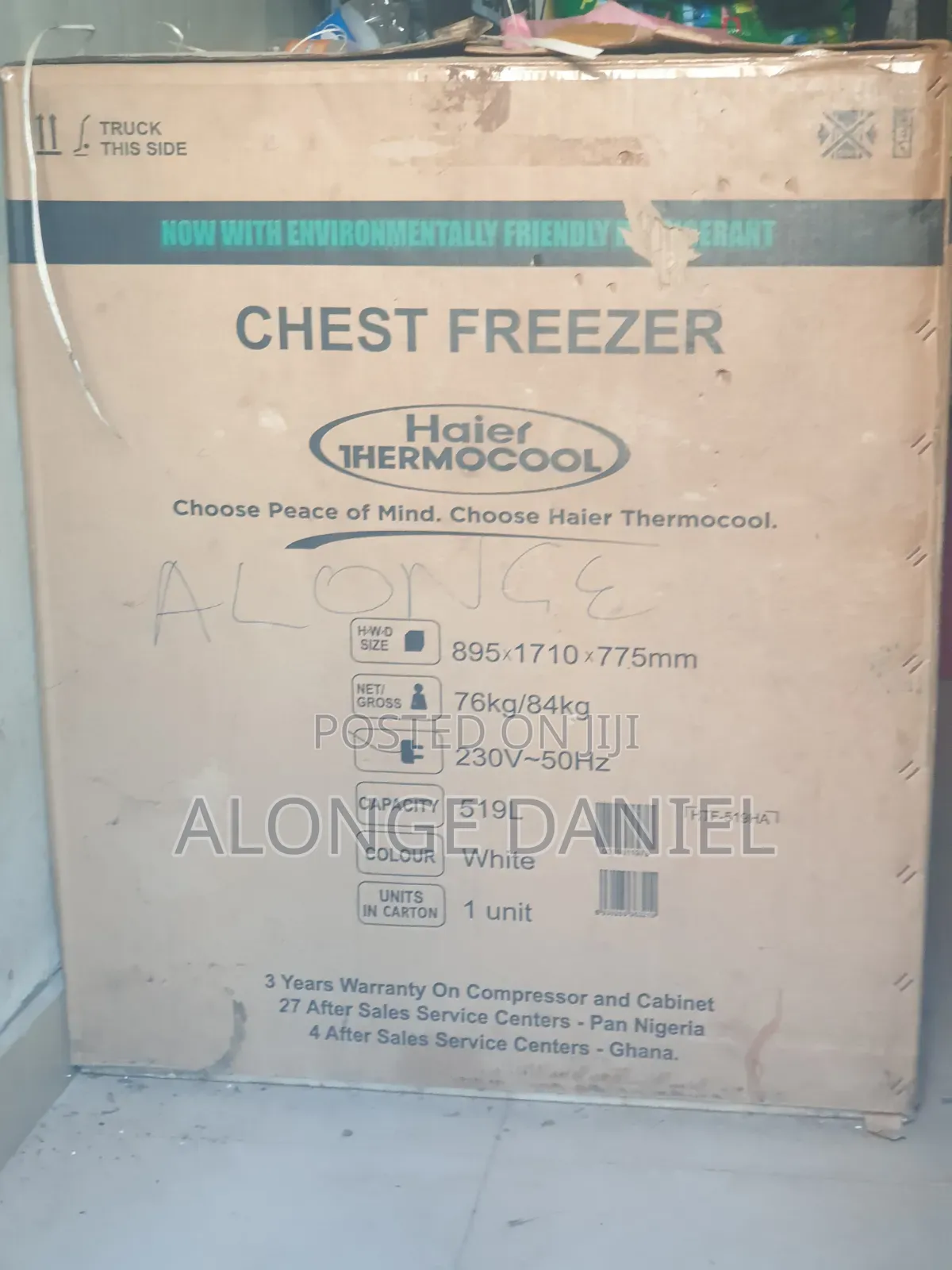 Haier Thermocool 519l Chest Freezer - HTF-519ha