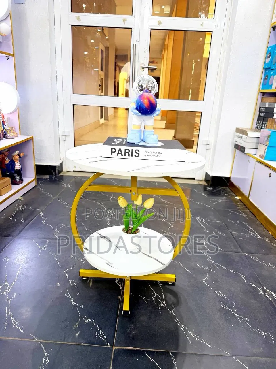 2-Layer Nordic-Style Round Side Table