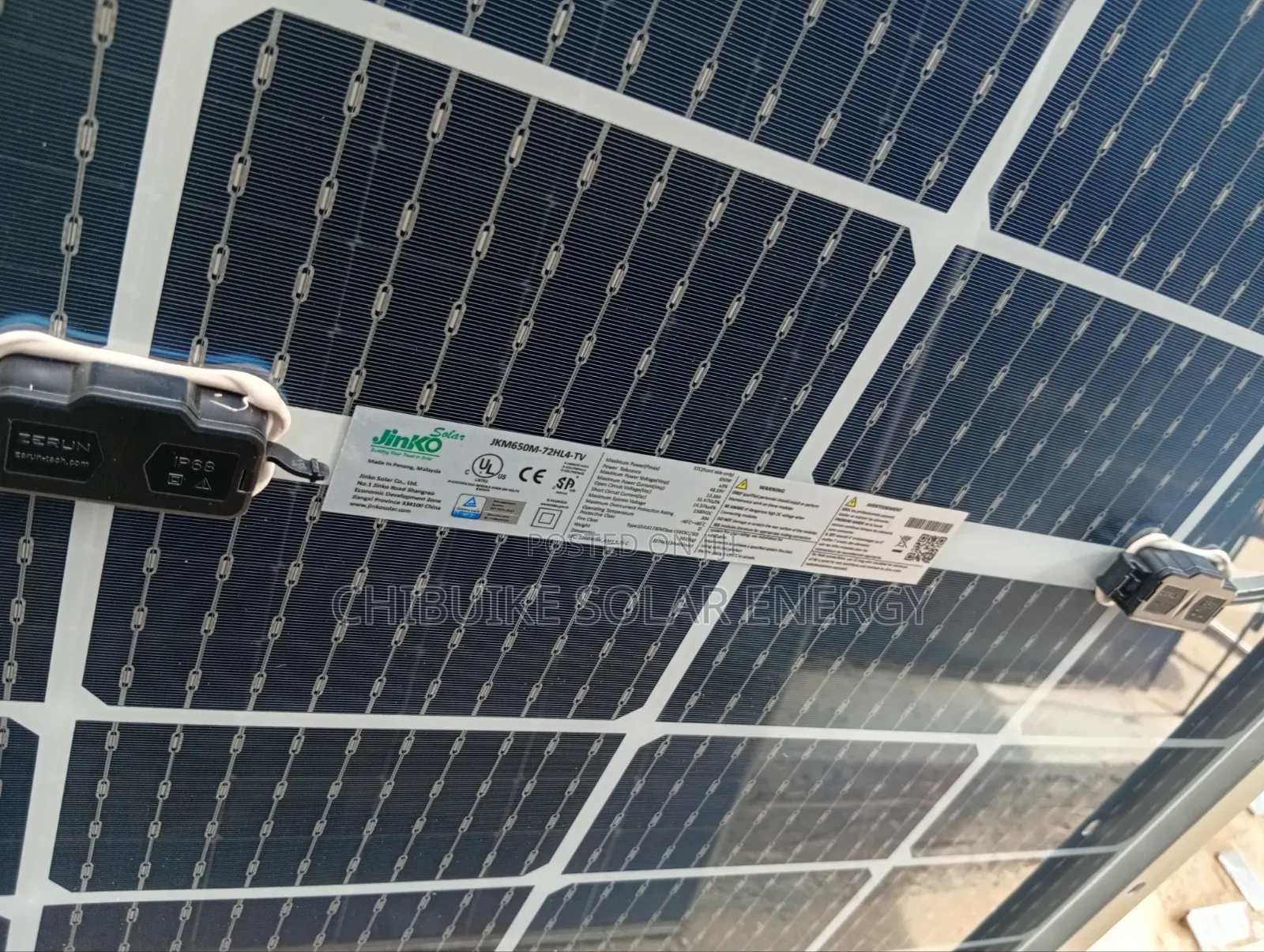 Jinko 650w Solar Panel