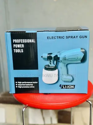 48v Cordless Paint Spray Gun 2 Batteries + Charger (Plug Spray)
