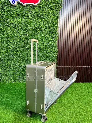 : Premium Olive Green Aluminum Frame Luggage Set