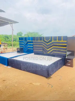 6 by 6/6 by 7 Quality Upholstered Bed Frame