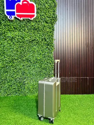 : Premium Olive Green Aluminum Frame Luggage Set