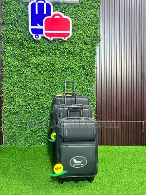 4-in-1 Black Travel Luggage Set