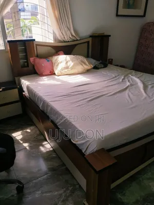 Neatly Used 6 by 6 Bedframe and Mattress