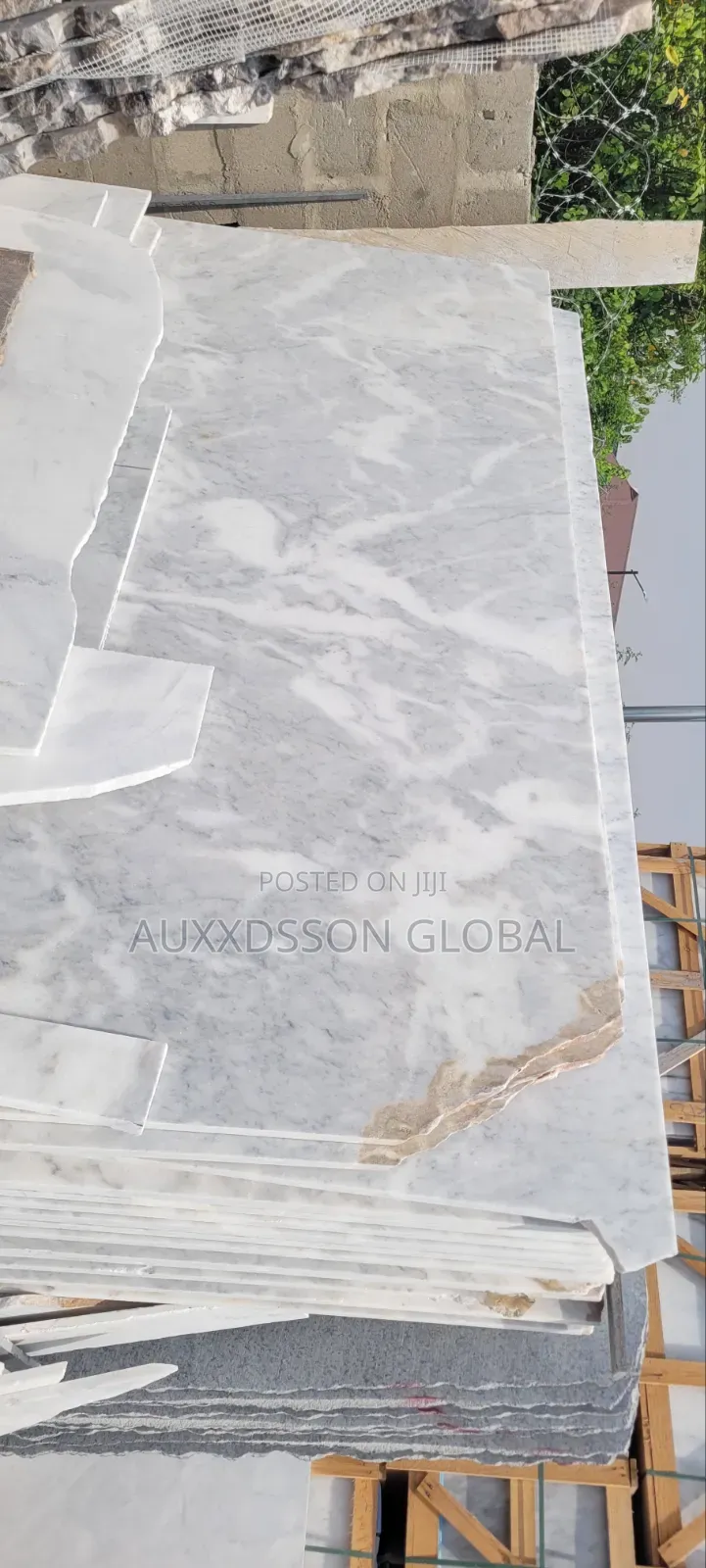 White Carara Marble Slabs