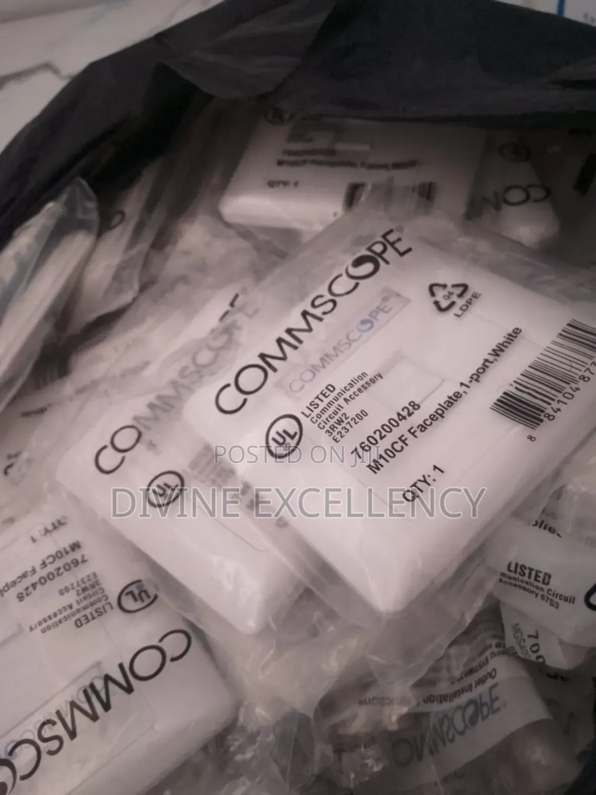 Commscope Cat6 Single Faceplate