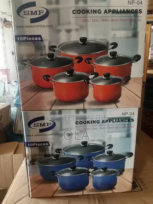 Brand New SMP 10-Piece Non-Stick Marble Cookware Set (Model Np-04)