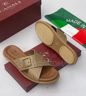 Italian Leather Men Slippers