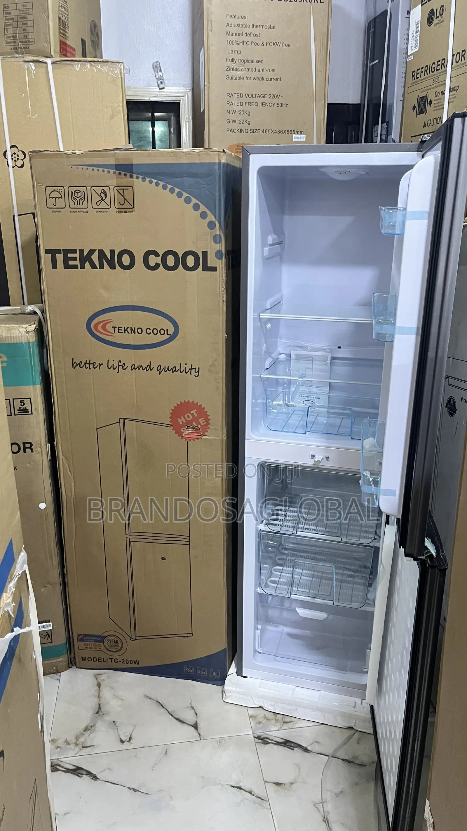 Teknocool 200litresrefrigerator(Tc-200w)–Reliablehouseholdrefrigerator
