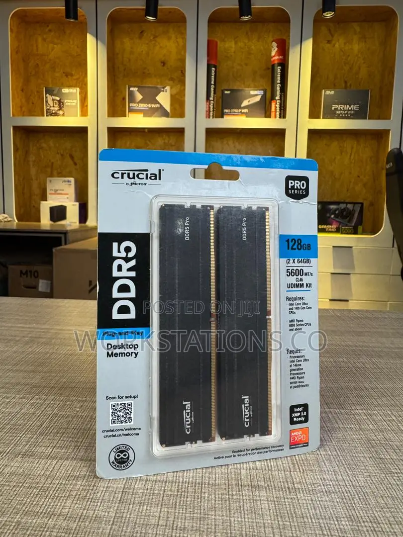 Crucial Pro 128gb Ddr5 5600mhz for sale - WORKSTATIONS.CO Price: ₦ ...