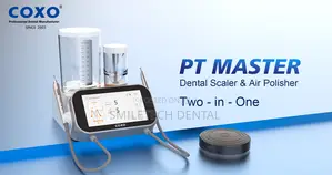 Coxo Pt Master Dental Scaler and Air Flow Polisher + Mobile Cart