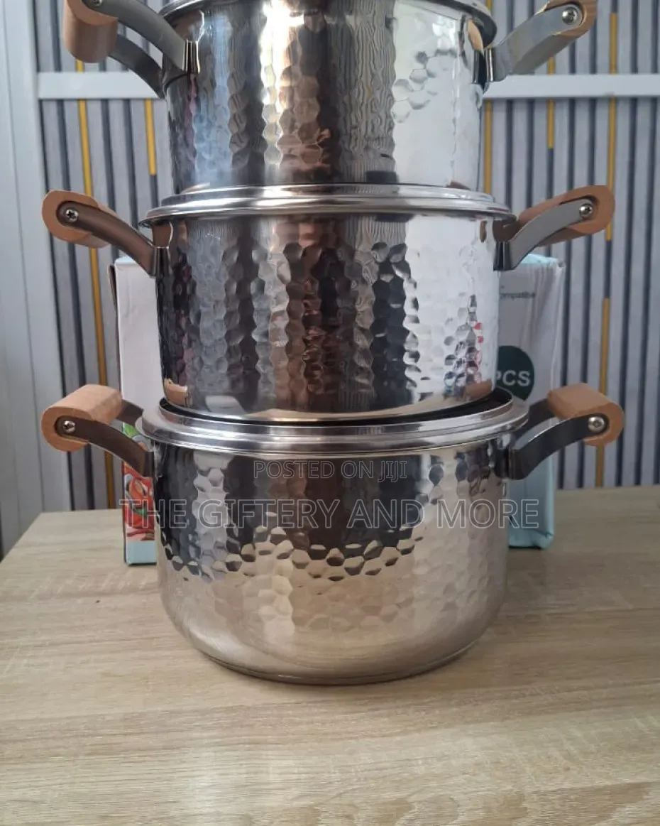 Hammered Pot Stainless Steel