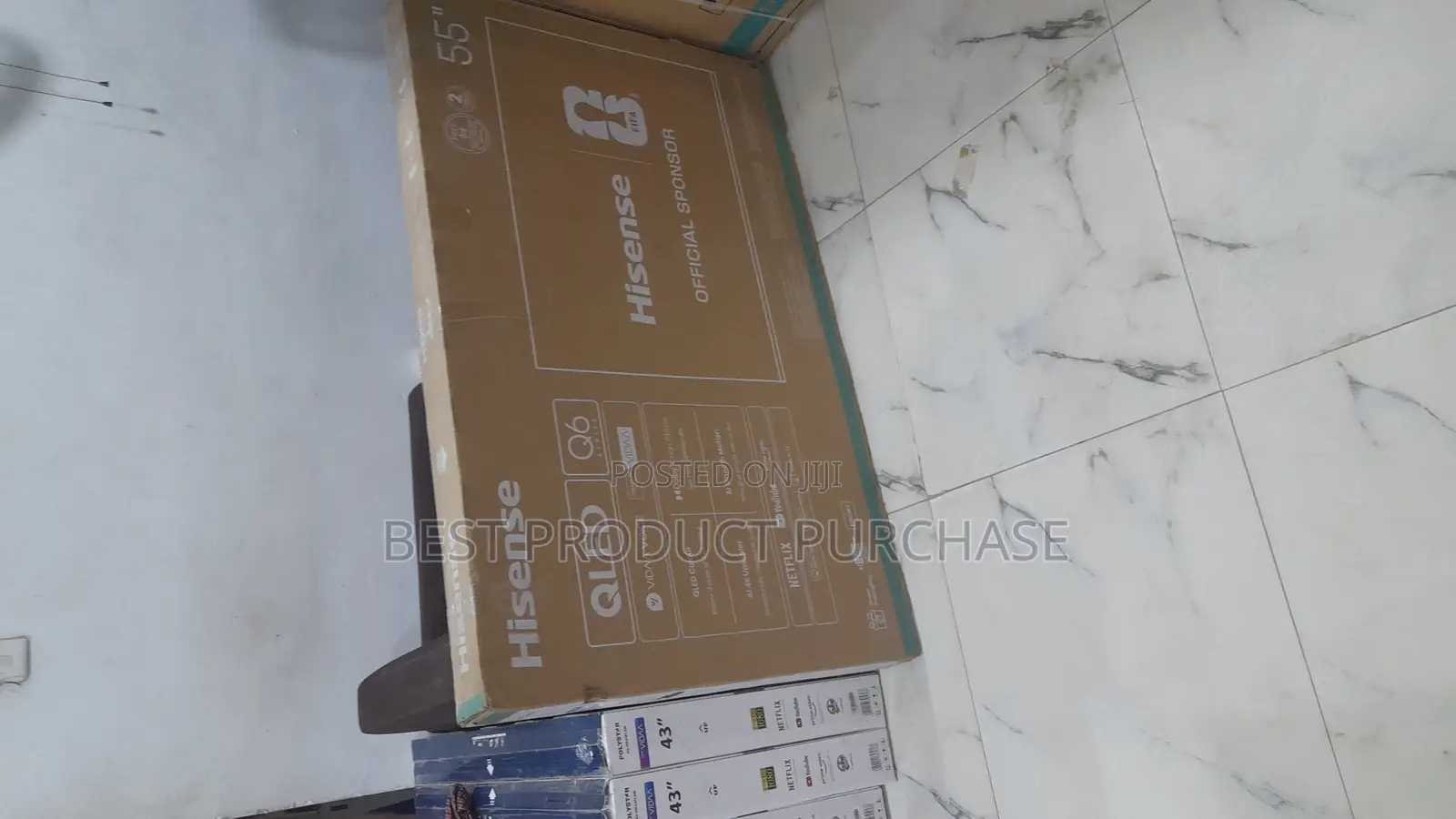 Value Pack: New Hisense 55q6q 55" Smart Qled