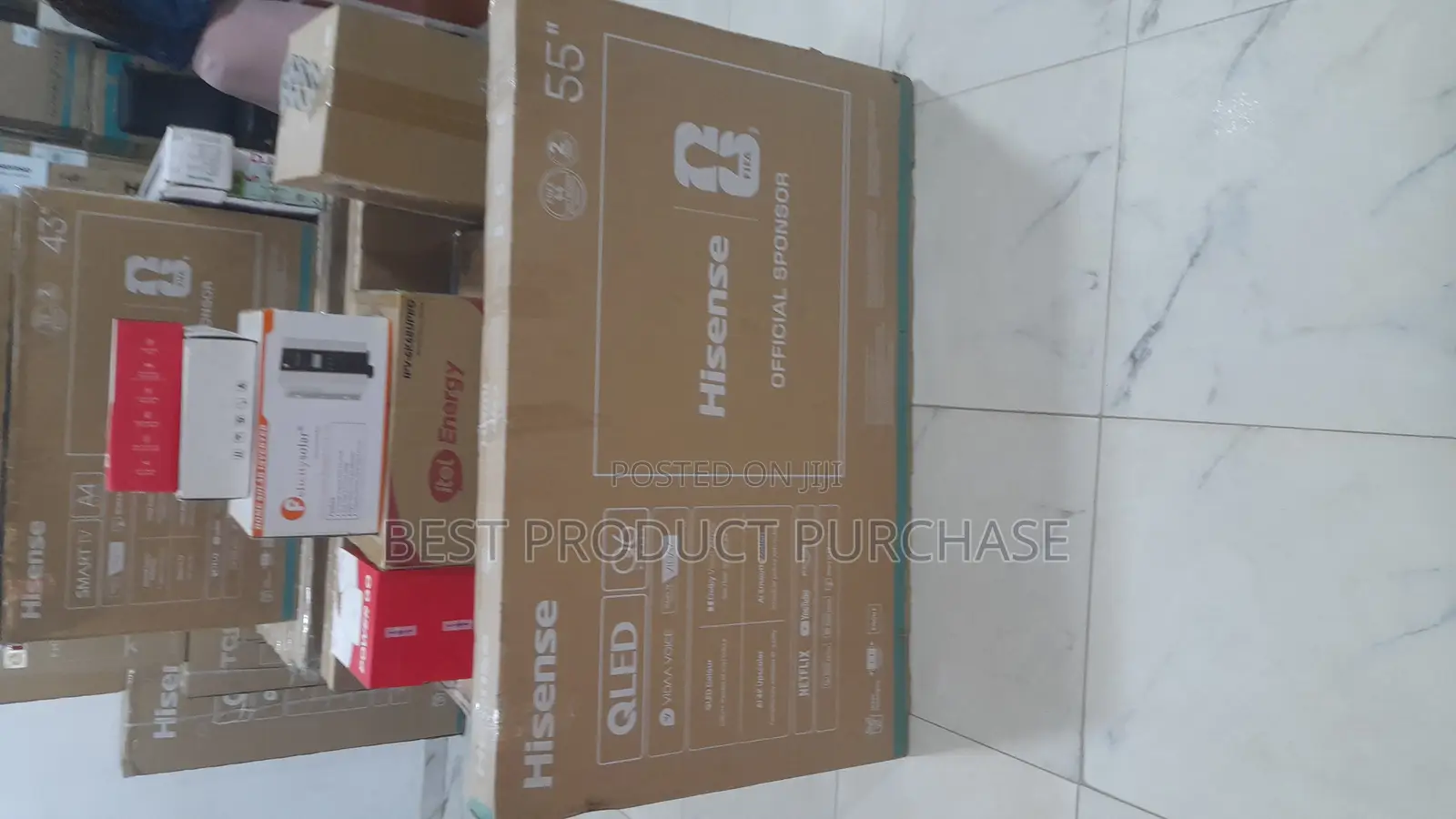 Value Pack: New Hisense 55q6q 55" Smart Qled