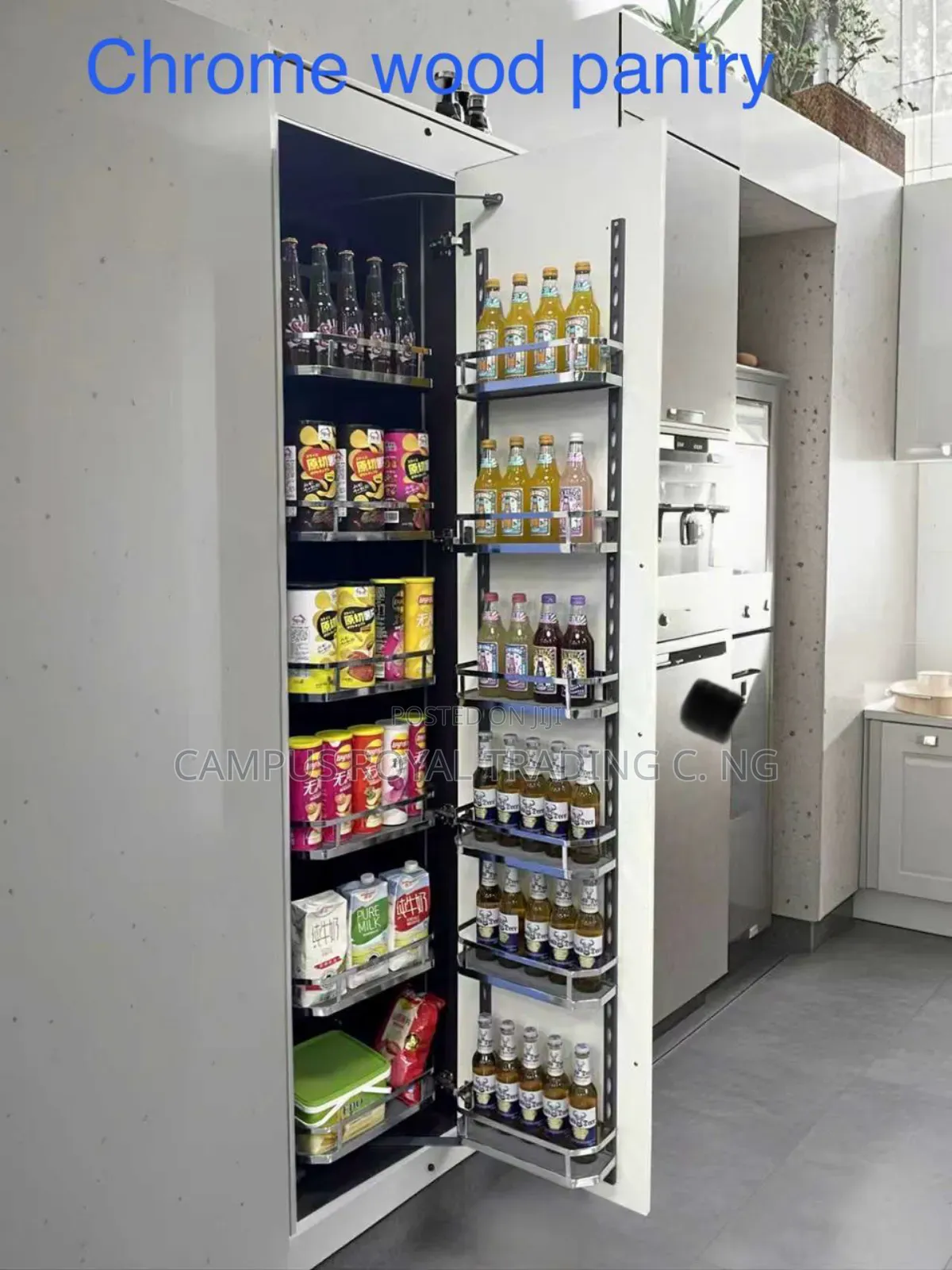 Chrome Wood Pantry