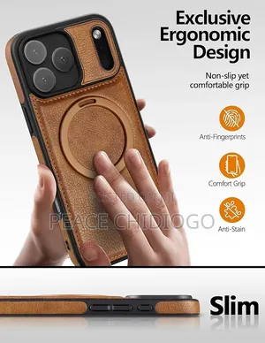 Magnetic for iPhone 17 Pro Max Leather Case,I