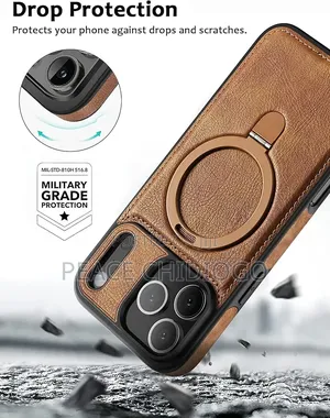 Magnetic for iPhone 17 Pro Max Leather Case,I
