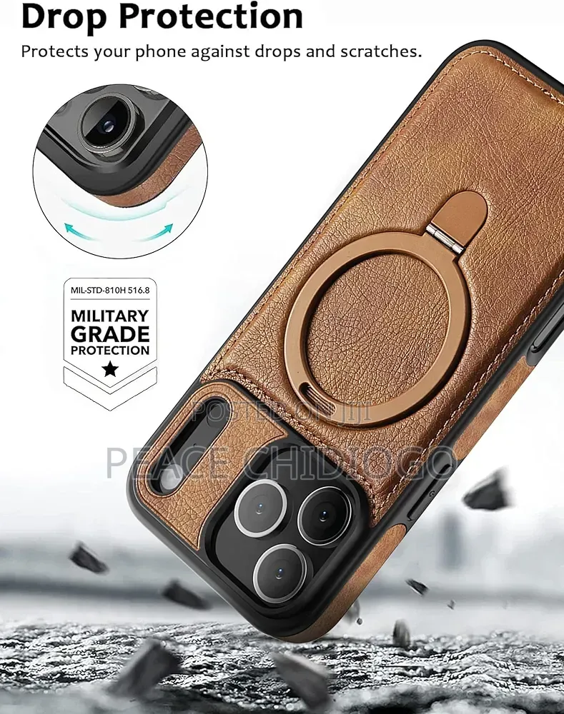 Magnetic for iPhone 17 Pro Max Leather Case,I