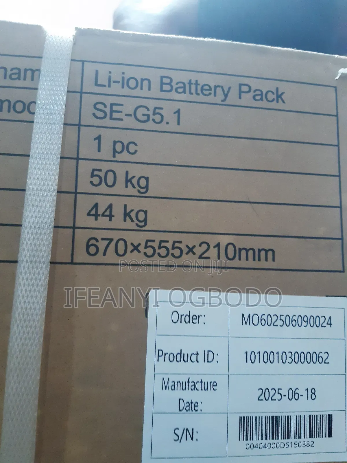 5kwh 51.2v Deye G5