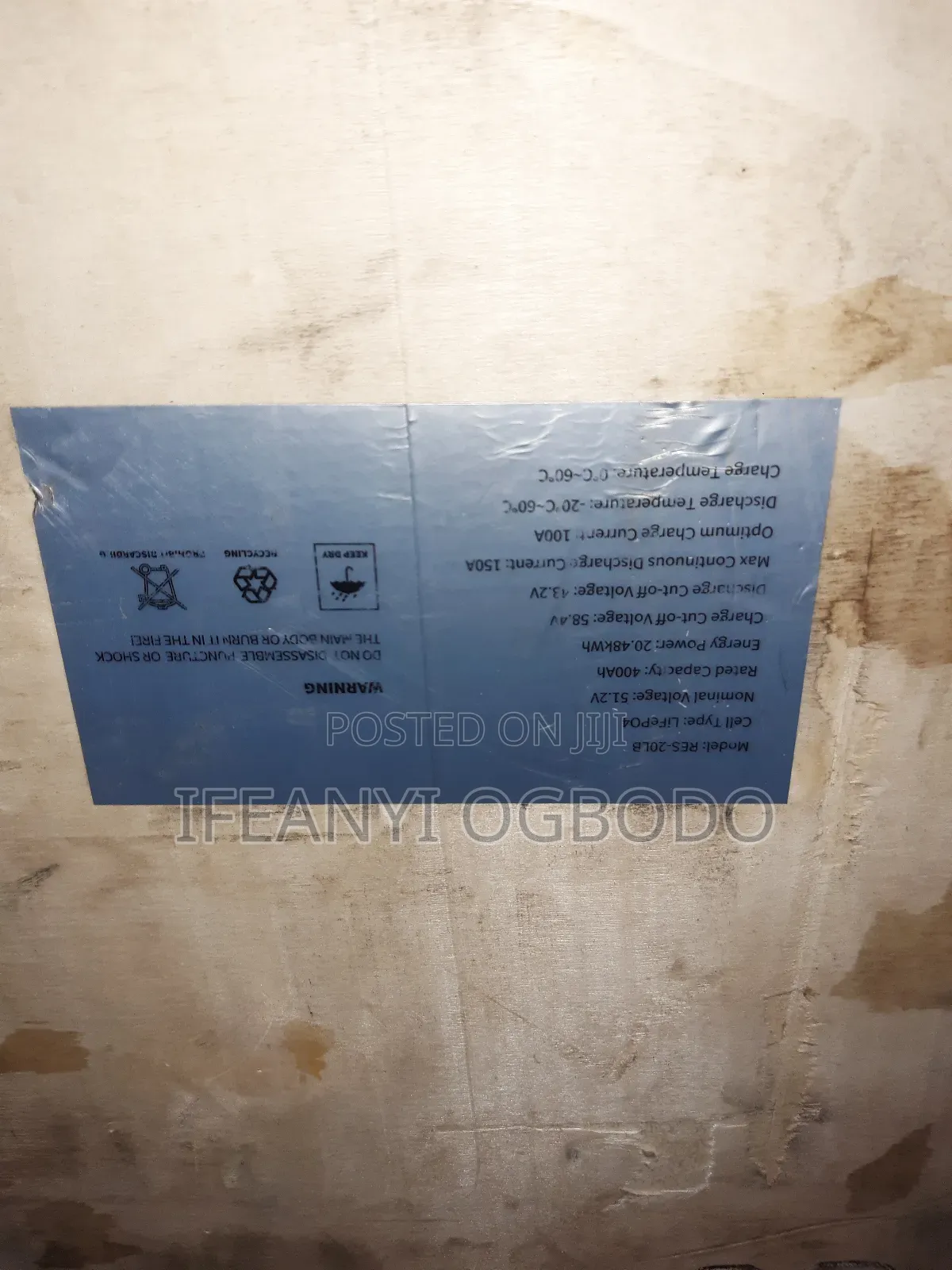 Hyper Lithium Ion Battery 20kwh 51.2v