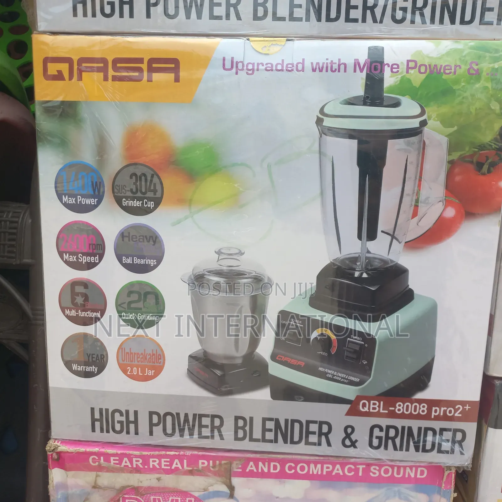 Qasa High Power Blender/ Grinder (Qbl-8008pro2)